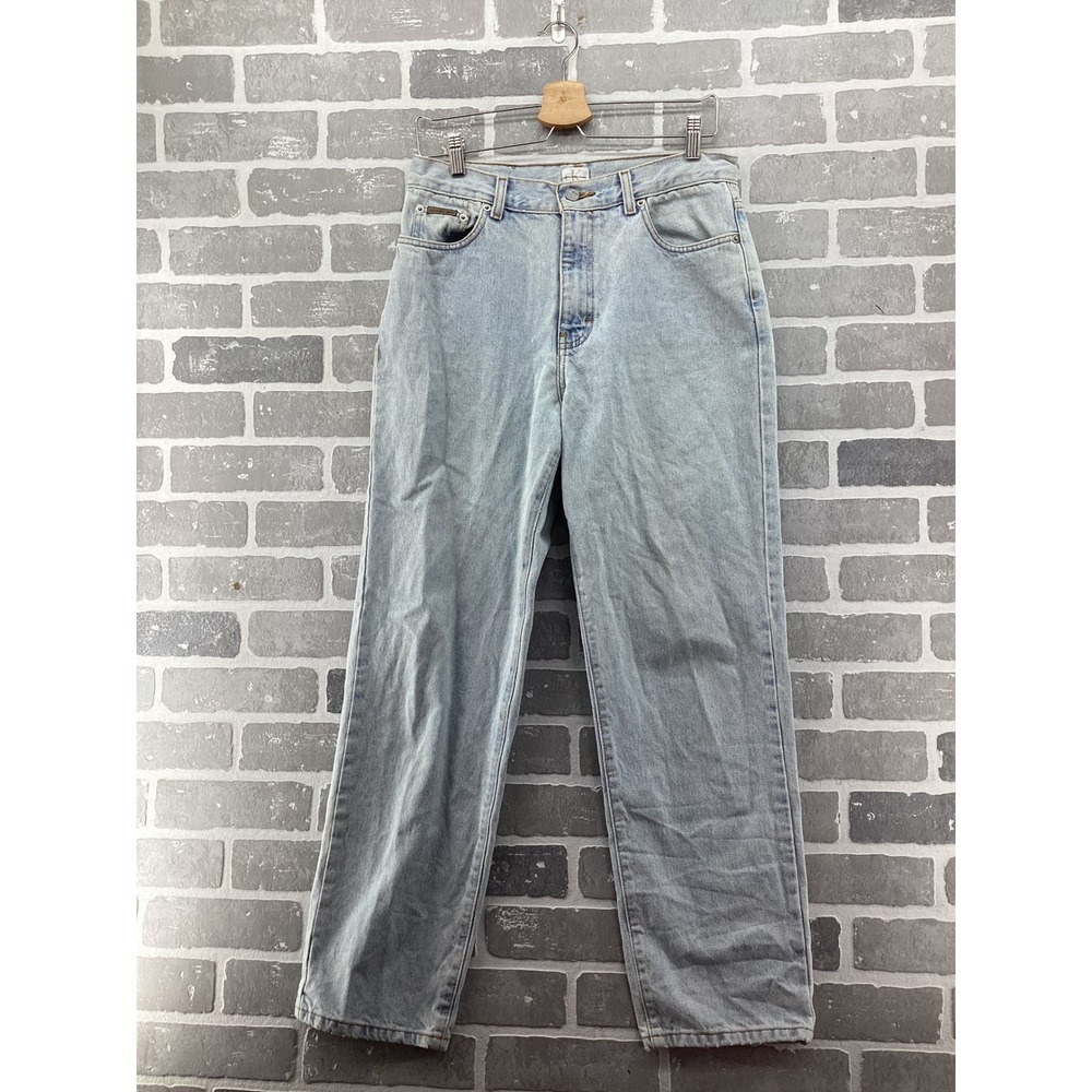 Vintage Calvin Klein Jeans Womens 10 Light Wash High Rise Straight Leg Denim